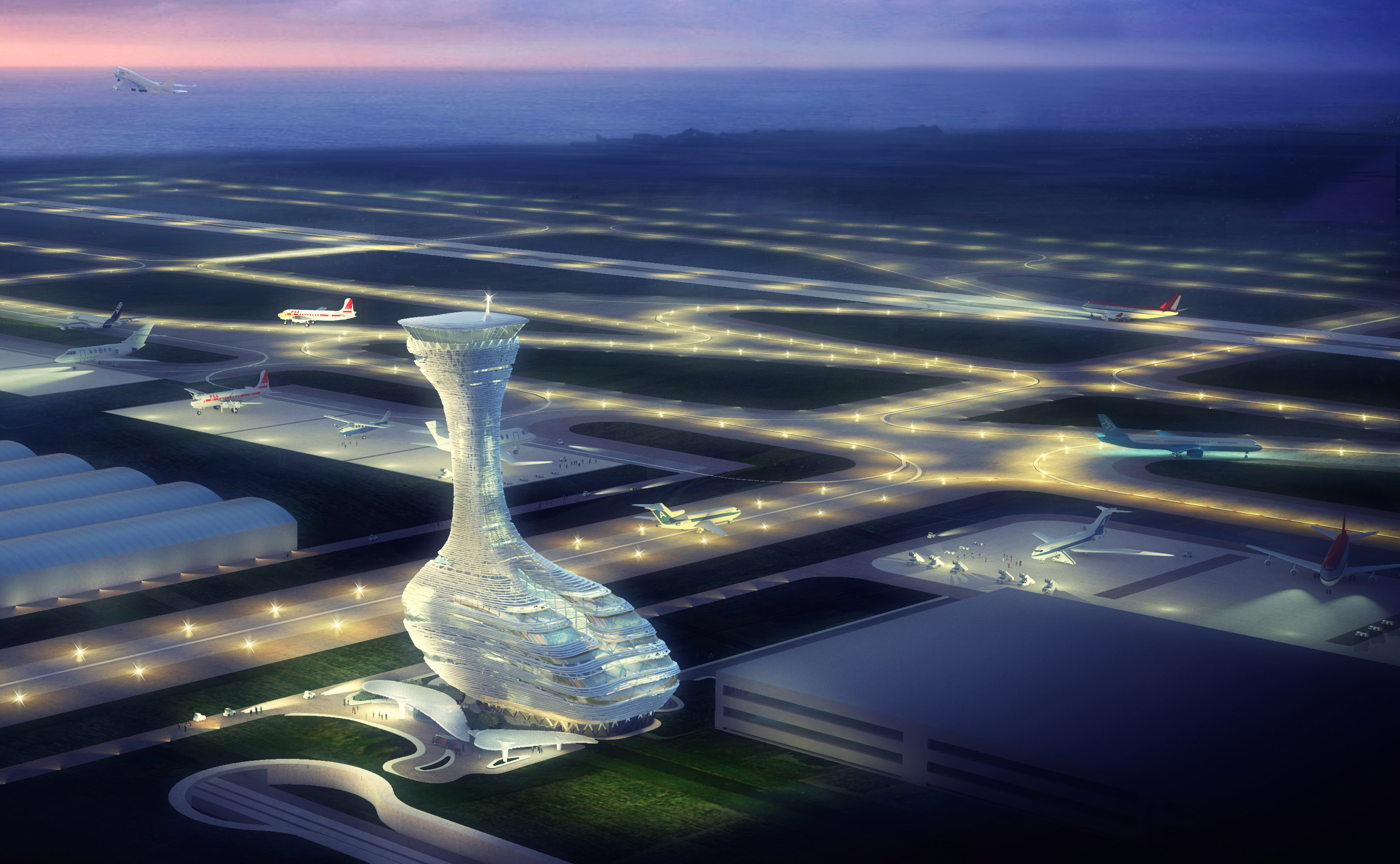 RMJM design shortlisted for Istanbul Air Traffic Control Tower - RMJM
