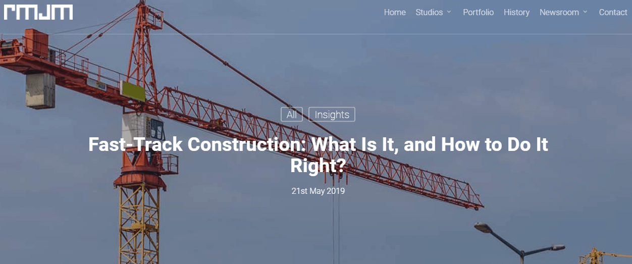 screenshot of blog article