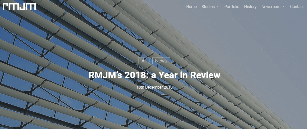screenshot of blog article