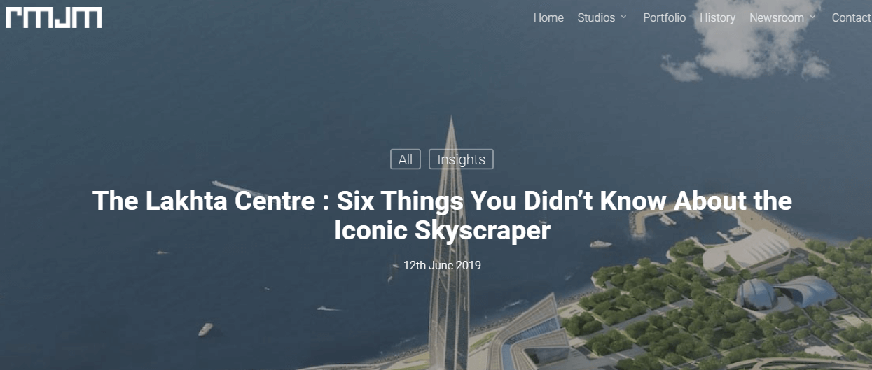 screenshot of blog article