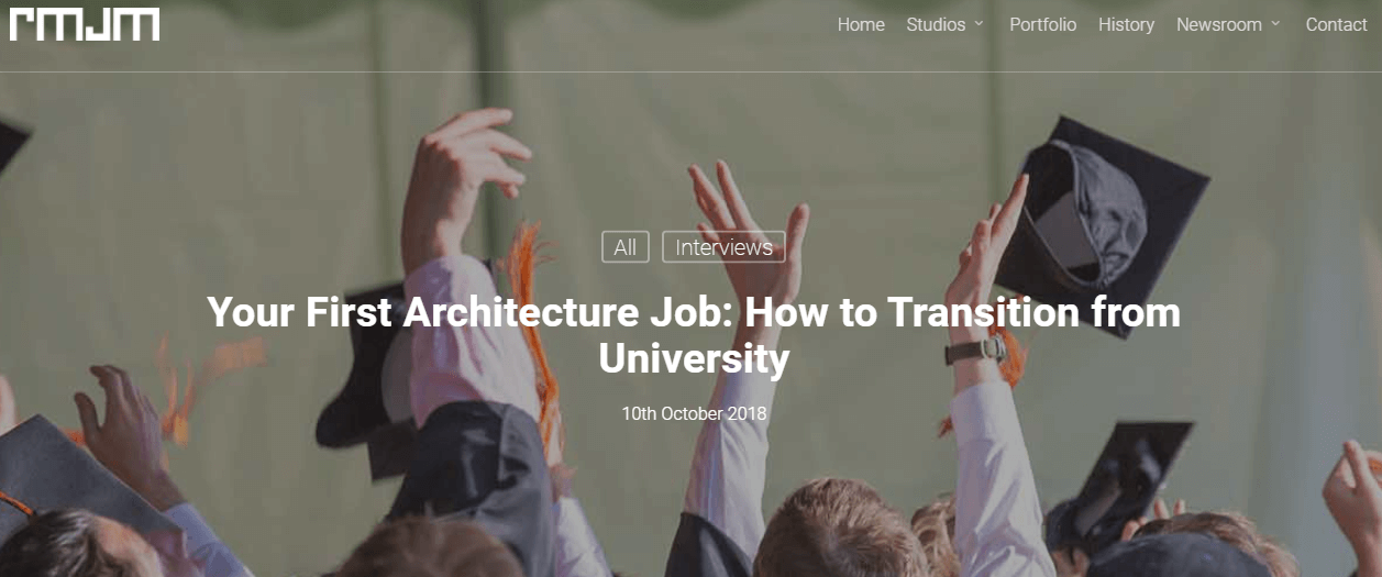 screenshot of blog article